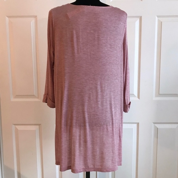 Papermoon Soft Jersey Lilac Purple 3/4 Sleeve Top - Picture 4 of 7